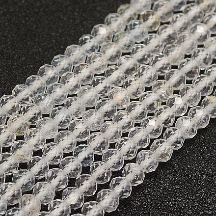Fili di perle di topazio bianco naturale G-F509-19-2mm-1