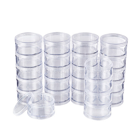 Stackable Containers, Screw Stack Canisters, Beads Storage