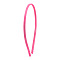 Iron Hair Band Findings, Covered with Cloth, Hot Pink, 152.5x2.5mm, Inner Diameter: 142x122mm