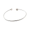1.2MM 201 Stainless Steel Cuff Bangle Making, Torque Bangles, Stainless Steel Color, Inner Diameter: 2-1/2x1-7/8 inch(6.5x4.7cm)