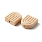Food Grade Eco-Friendly Silicone Beads, Rainbow, Moccasin, 19.5x17x6mm, Hole: 2mm