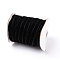 Polyamide Ribbon, Gift Packaging Accessoris, Flat, Black, 3/8 inch(10mm)