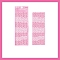 Imitation Pearl Bubble Laser Stickers, Self-adhesion, for Suitcase, Skateboard, Refrigerator, Helmet, Mobile Phone Shell, Hot Pink, 160x62mm