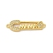 Rack Plating Brass Micro Pave Clear Cubic Zirconia Connector Charms, Safety Pin Links, Long-Lasting Plated, Lead Free & Cadmium Free, Real 18K Gold Plated, 8.4x29x2.7mm, Hole: 1.2mm