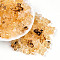 Transparent Acrylic Beads, Quatrefoil, Goldenrod, 16.8x17x5.8mm, Hole: 1.8mm, about 714pcs/500g