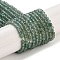 Natural Green Apatite Beads Strands, Faceted, Round, Grade A, 3~3.5mm, Hole: 0.6mm, about 126pcs/strand, 37~38cm