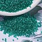MIYUKI Delica Beads, Cylinder, Japanese Seed Beads, 11/0, (DB0918) Sparkling Dark Aqua Green Lined Crystal, 1.3x1.6mm, Hole: 0.8mm, about 20000pcs/bag, 100g/bag