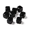 Opaque Acrylic Beads, Cube, Black, 12.2x12.2x12.2mm, Hole: 3.7mm, about 288pcs/500g
