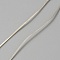 925 Sterling Silver Wires, Square, Silver, 0.7mm, about 3.28 Feet(1m)/pc