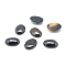 Dyed Natural Black Agate Gemstone Cabochons, Oval, 25x18x7mm