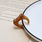 Acrylic Cuff Rings for Women, Rectangle, Sienna, 24x26mm