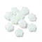 Opaque Acrylic Beads, Glitter Beads, Flower, Honeydew, 14.5x15x6.5mm, Hole: 2mm, 496pcs/500g