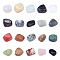 OLYCRAFT 20PCS Tumbled Stone Beads Quartz Undrilled Natural Jade Nuggets Crushed Gemstone Home Garden Fish Tank Decoration Healing Degauss Purify Jewelry Making- 20 Colors