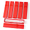 Cardboard Necklace Boxes, with Sponge Inside, Rectangle with Bowknot, Red, 20x4.2x2.2cm