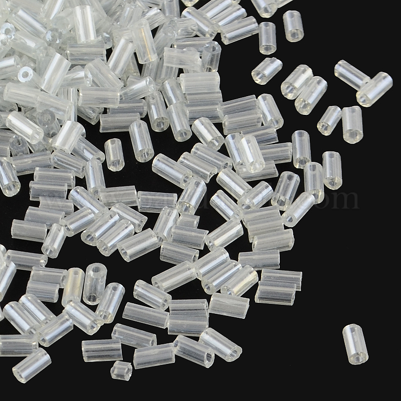 Wholesale Pearlized Glass Bugle Beads