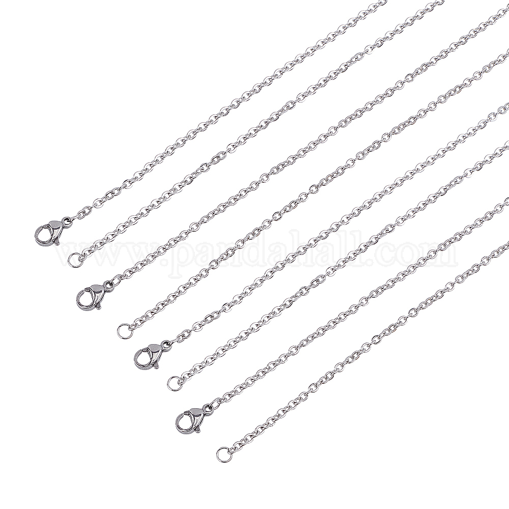Shop UNICRAFTALE 30pcs 17.7inch Cable Chain Necklace Stainless Steel