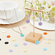 SUPERFINDINGS 48Pcs 8 Colors Spray Painted Alloy Charms FIND-FH0002-71-3