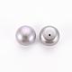 Flat Round Natural Cultured Freshwater Pearl Beads PEAR-R015-47-3