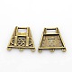 Filigree Trapezoid Plating Zinc Alloy Chandelier Components PALLOY-N0099-02-2