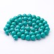Chapelets de perles rondes en jade de Mashan naturelle G-D263-8mm-XS15-3