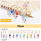 NBEADS 10 Pcs 0~9 Number Stitch Markers HJEW-NB0001-34-7