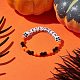 Bracelets extensibles en perles acryliques sur le thème d'halloween BJEW-JB09193-01-2