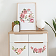 Blumen-PVC-wasserdichte dekorative Aufkleber DIY-WH0404-013-6