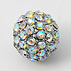 Alloy Rhinestone Beads RB-A034-10mm-A28P-1