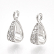 Staffe per tubi in ottone cubic zirconia&nbsp;X-KK-S350-380P-1