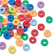 Cuentas de arcilla polimérica hechas a mano ecológicas de 700 piezas 7 colores CLAY-YW0001-39-4