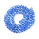 Chapelets de perles en verre électroplaqué&nbsp;EGLA-A044-T6mm-A14-3