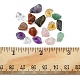 80g 8 styles perles de copeaux de pierres précieuses mélangées naturelles et synthétiques G-FS0005-50-6