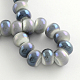 Electroplate Imitation Jade Glass  Bead Strands EGLA-Q048-07-2