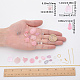 Kits de fabricación de aretes estilo rosa diy sunnyclue DIY-SC0001-32-3