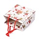 クリスマスをテーマにした紙袋  長方形  ジュエリー収納用  レッド  15x14x0.45cm CARB-P006-06A-02-6
