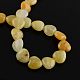 Chapelets de perle en jade de topaze naturelle G-R190-08-2