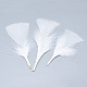 トルコフェザー服飾材料パーツ  染め  ホワイト  83~95x40~50x1mm FIND-T013-01P-1