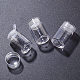 Benecreat 12 paquetes de frascos de botellas de polvo suelto de vidrio pequeño recipientes de brillo con tamiz DIY-BC0002-35-7