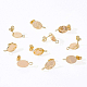 Accessoires de clous d'oreilles en laiton KK-BC0006-63G-6