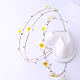 Nbeads handgefertigte 3D-Blumen-Plumeria-Perlen aus Fimo CLAY-NB0001-10-5