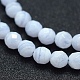 Chapelets de perles en agate avec dentelle bleue naturelle G-P342-05-6mm-A-3