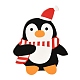 Carte di lecca-lecca caramelle di carta a forma di pinguino a tema natalizio CDIS-I003-02-3