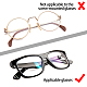Gorgecraft lunettes de vue en silicone poignée d'oreille SIL-GF0001-03-5
