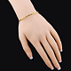 Perfect Design Real 18K Gold Plated Brass Torque Cuff Bangle BJEW-EE0001-05-4