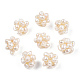Perlas redondas naturales de perlas cultivadas de agua dulce PEAR-N020-10B-1