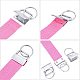 PandaHall 1 Set DIY Key Clasp Making with Iron Key Clasps Mixed Color Key Chain with Ribbon Ends and Steel Clamp Flat Nose Pliers for Jewelry Making 20x4.9x2.5cm DIY-PH0020-11-5