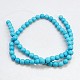 Chapelets de perles en turquoise synthétique TURQ-H067-6MM-01-2