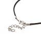 Ожерелья ручной работы лэмпворк ханмса рука с подвеской от сглаза NJEW-JN04222-4