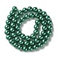 Brins de perles rondes en verre teinté écologique X-HY-A002-8mm-RB118-3