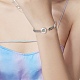 Bracelet à maillons en perles naturelles avec 304 chaines épis en acier inoxydable pour femme BJEW-TA00214-4